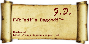Füsüs Dagomér névjegykártya